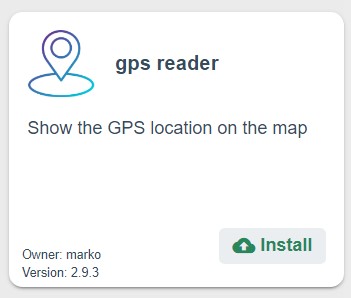 GPS Reader from the Record Evolution App Store