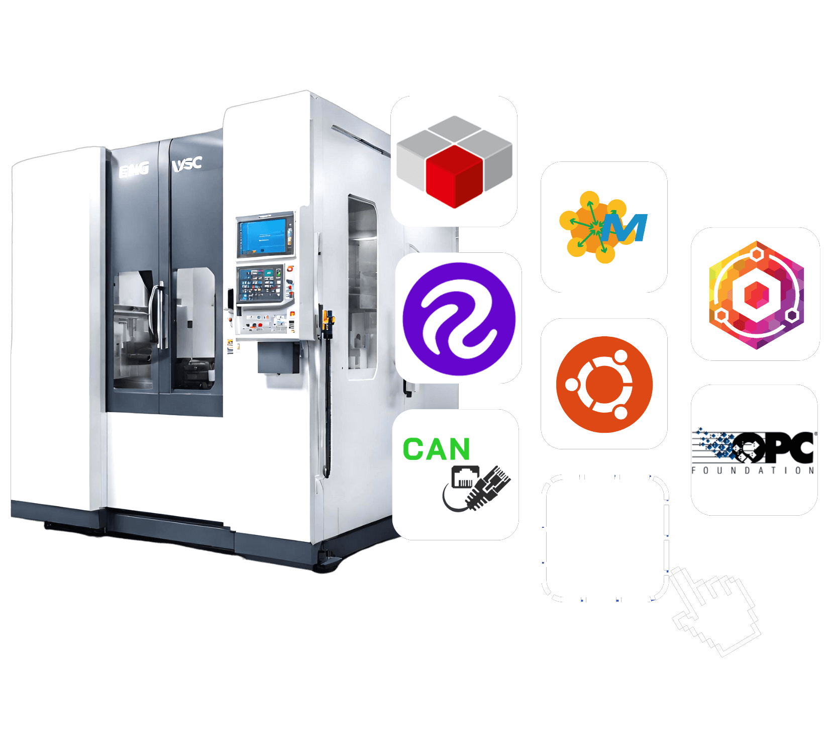 industrial machine with apps